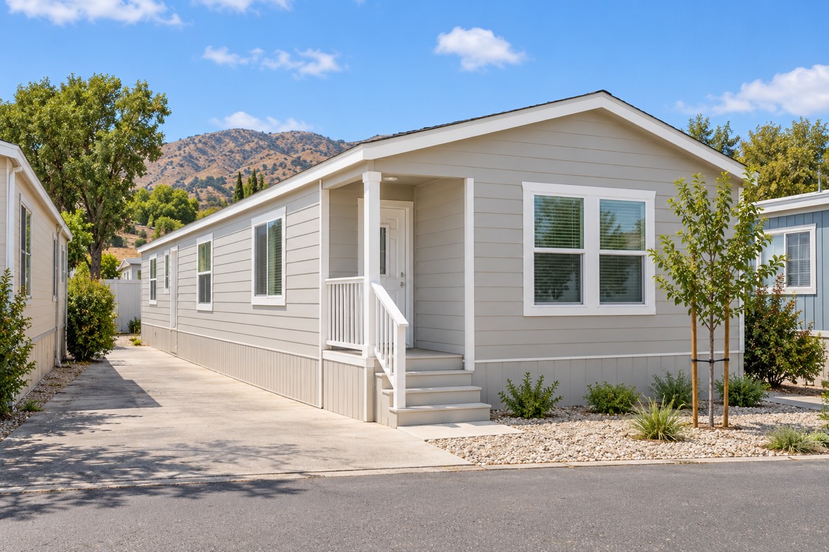 방 2개짜리 2026년식 새 이동식 주택 외관